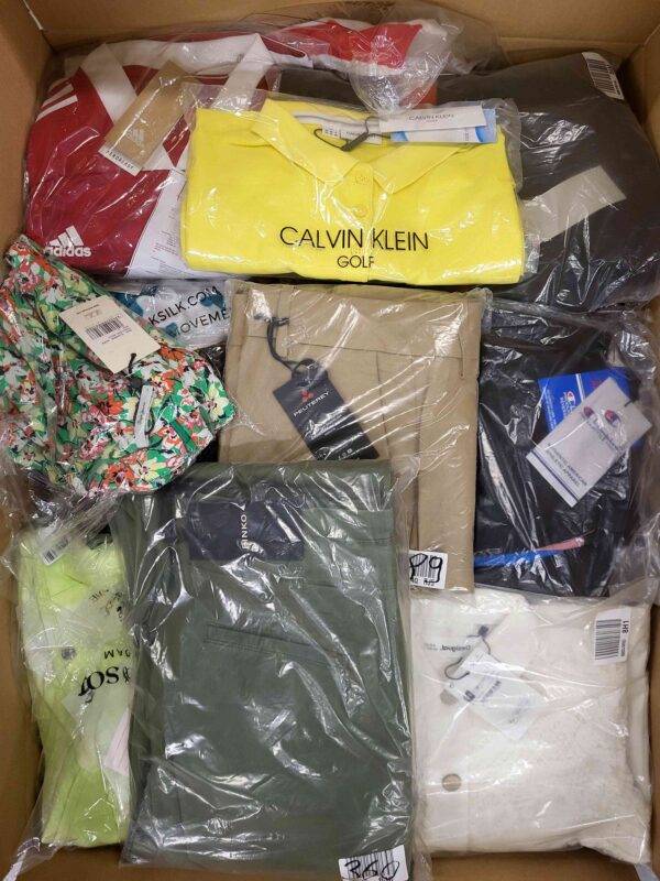 The photo shows a package with clothing in the category A.