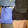 The photo shows a package with clothing in the category U.