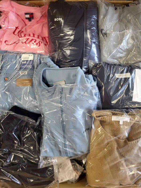 The photo shows a package with clothing in the category C.