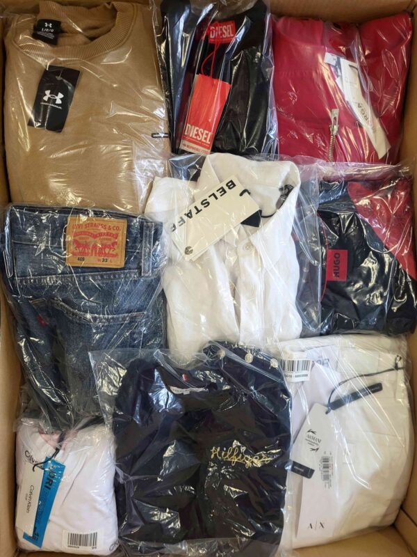 The photo shows a package with clothing in the category C.