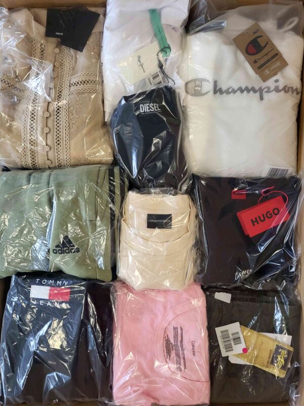 The photo shows a package with clothing in the category C.