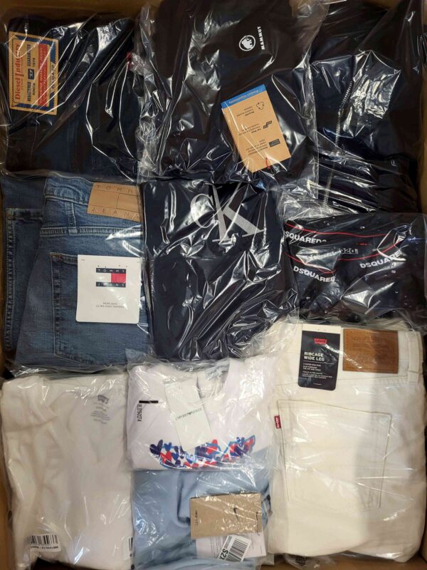 The photo shows a package with clothing in the category C.