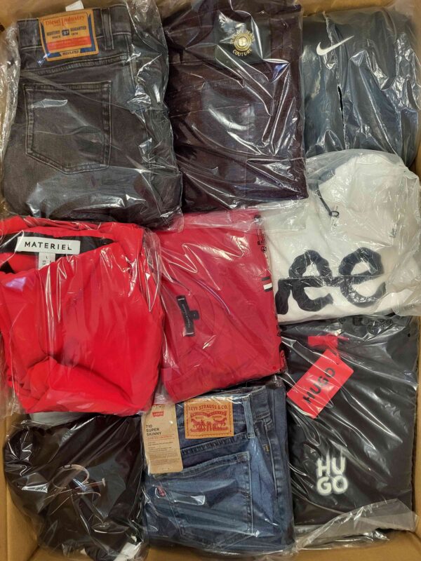 The photo shows a package with clothing in the category C.