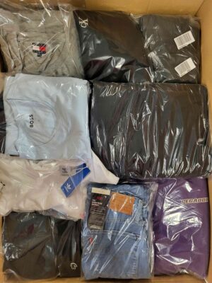 The photo shows a package with clothing in the category C.