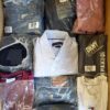 The photo shows a package with clothing in the category D.