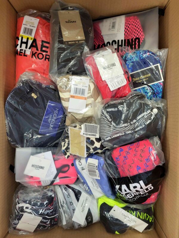 The photo shows a package with clothing in the category ABW.