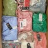 The photo shows a package with clothing in the category B.