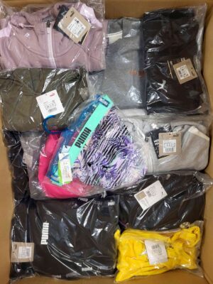 The photo shows a package with clothing in the category AP.