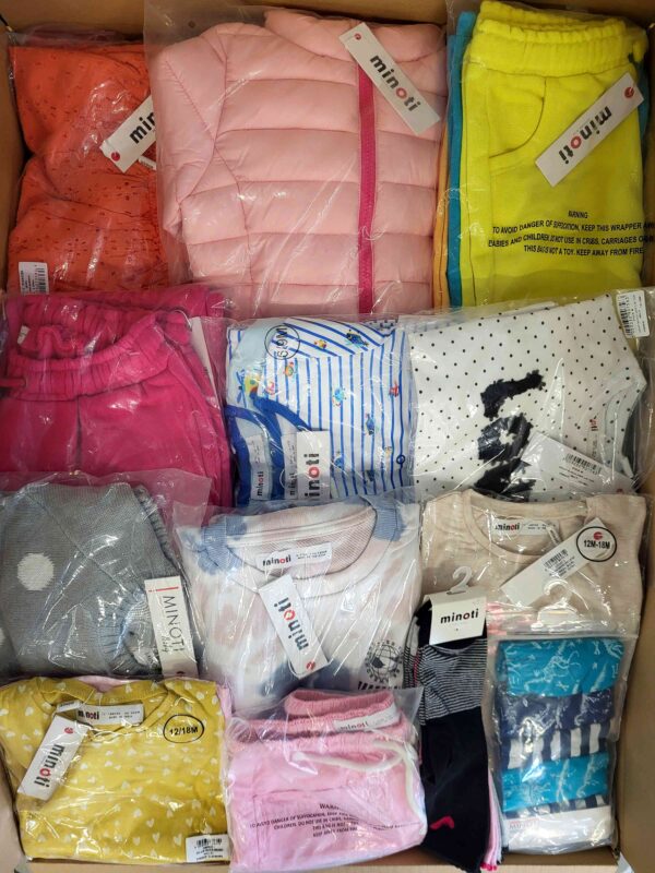 The photo shows a package with clothing in the category N.