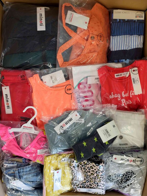 The photo shows a package with clothing in the category N.