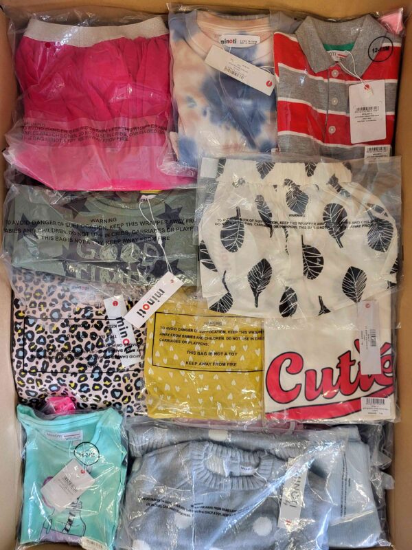 The photo shows a package with clothing in the category N.