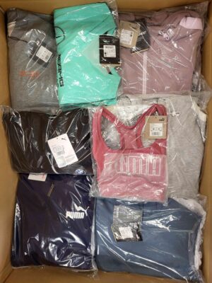 The photo shows a package with clothing in the category AP.