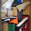 The photo shows a package with footwear in the category BS.