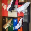 The photo shows a package with footwear in the category CS.