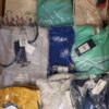 The photo shows a package with clothing in the category R.