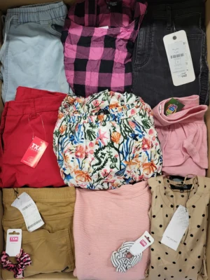 The photo shows a package with clothing in the category TSC.