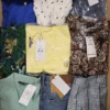 The photo shows a package with clothing in the category TSC.