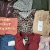 The photo shows a package with clothing in the category TSC.