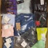 The photo shows a package with clothing in the category K.