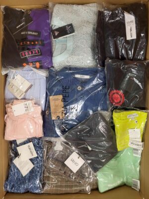 The photo shows a package with clothing in the category K.