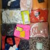 The photo shows a package with clothing in the category K.
