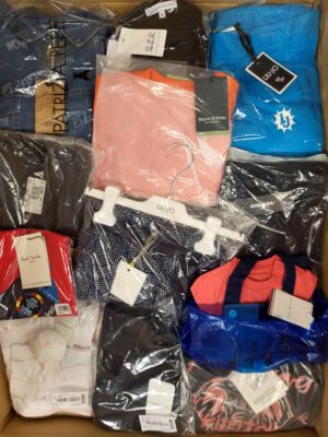 The photo shows a package with clothing in the category K.