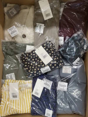 The photo shows a package with clothing in the category YA.