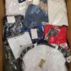The photo shows a package with clothing in the category AP.