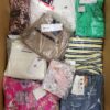 The photo shows a package with clothing in the category AP.