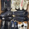 The photo shows a package with footwear in the category SH.