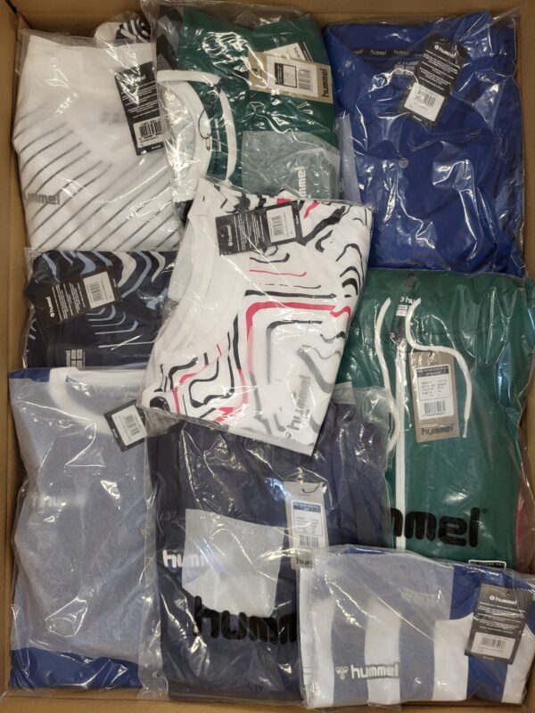 The photo shows a package with clothing in the category H.