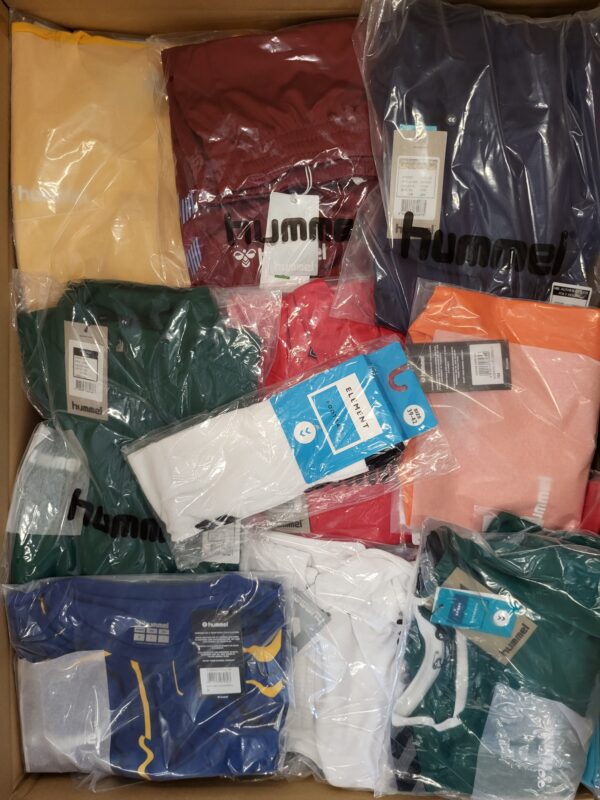 The photo shows a package with clothing in the category H.