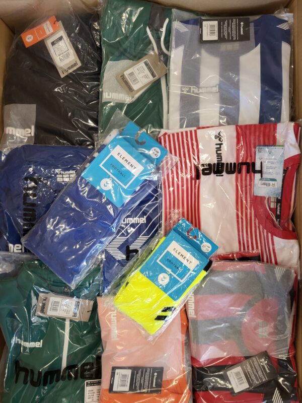 The photo shows a package with clothing in the category H.