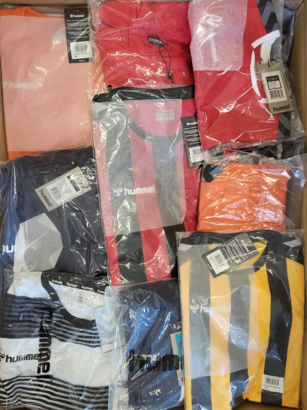 The photo shows a package with clothing in the category H.