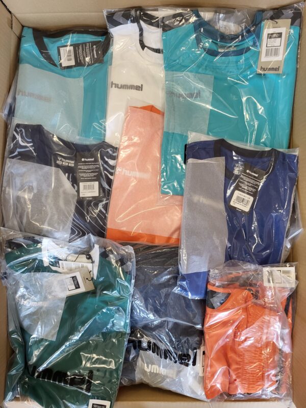 The photo shows a package with clothing in the category H.