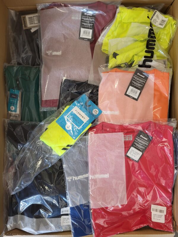The photo shows a package with clothing in the category H.