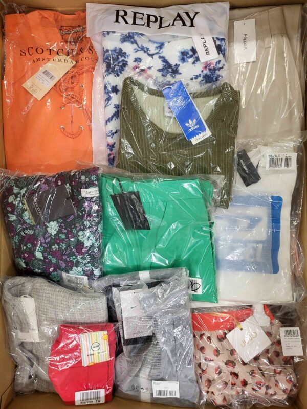 The photo shows a package with clothing in the category A.