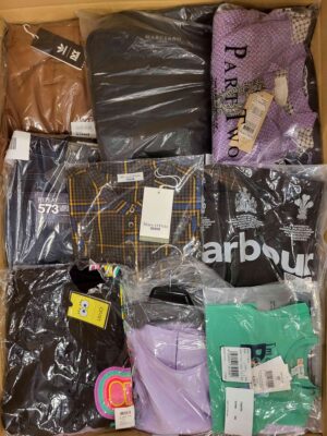 The photo shows a package with clothing in the category A.