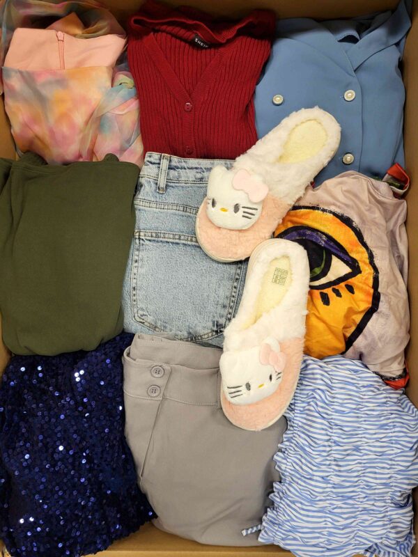 The photo shows a package with clothing in the category BSN.