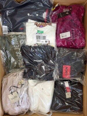 The photo shows a package with clothing in the category B.