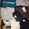 The photo shows a package with clothing in the category U.