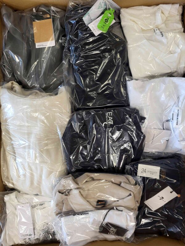 The photo shows a package with clothing in the category C.