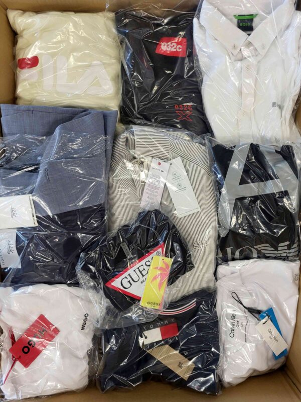 The photo shows a package with clothing in the category C.