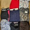 The photo shows a package with clothing in the category U.