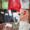 The photo shows a package with clothing in the category B.