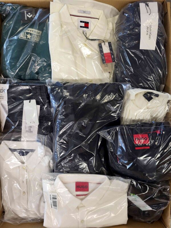 The photo shows a package with clothing in the category C.