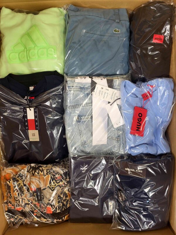 The photo shows a package with clothing in the category C.