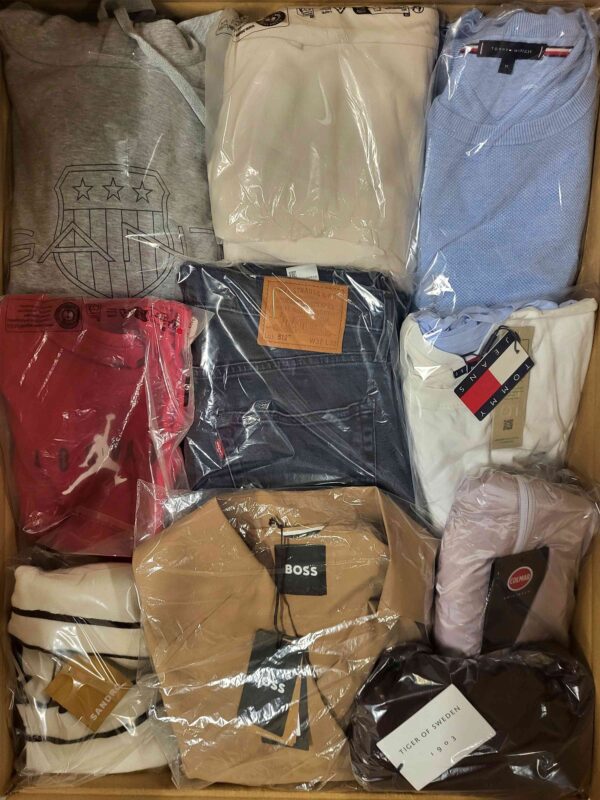 The photo shows a package with clothing in the category C.