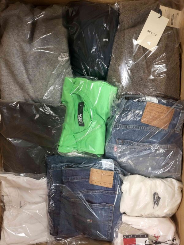 The photo shows a package with clothing in the category C.