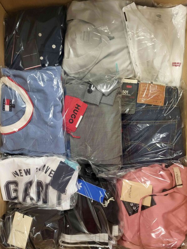 The photo shows a package with clothing in the category C.